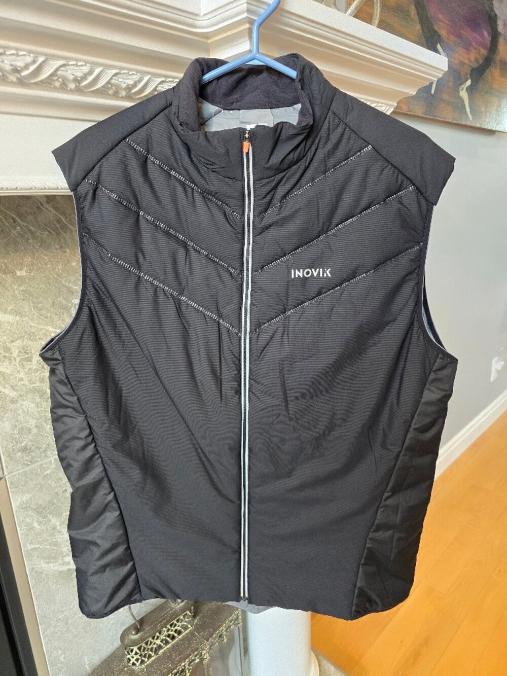 Decathlon INOVIK Men's Warm Cross-Country Ski Vest, XC S 100  black 2XL